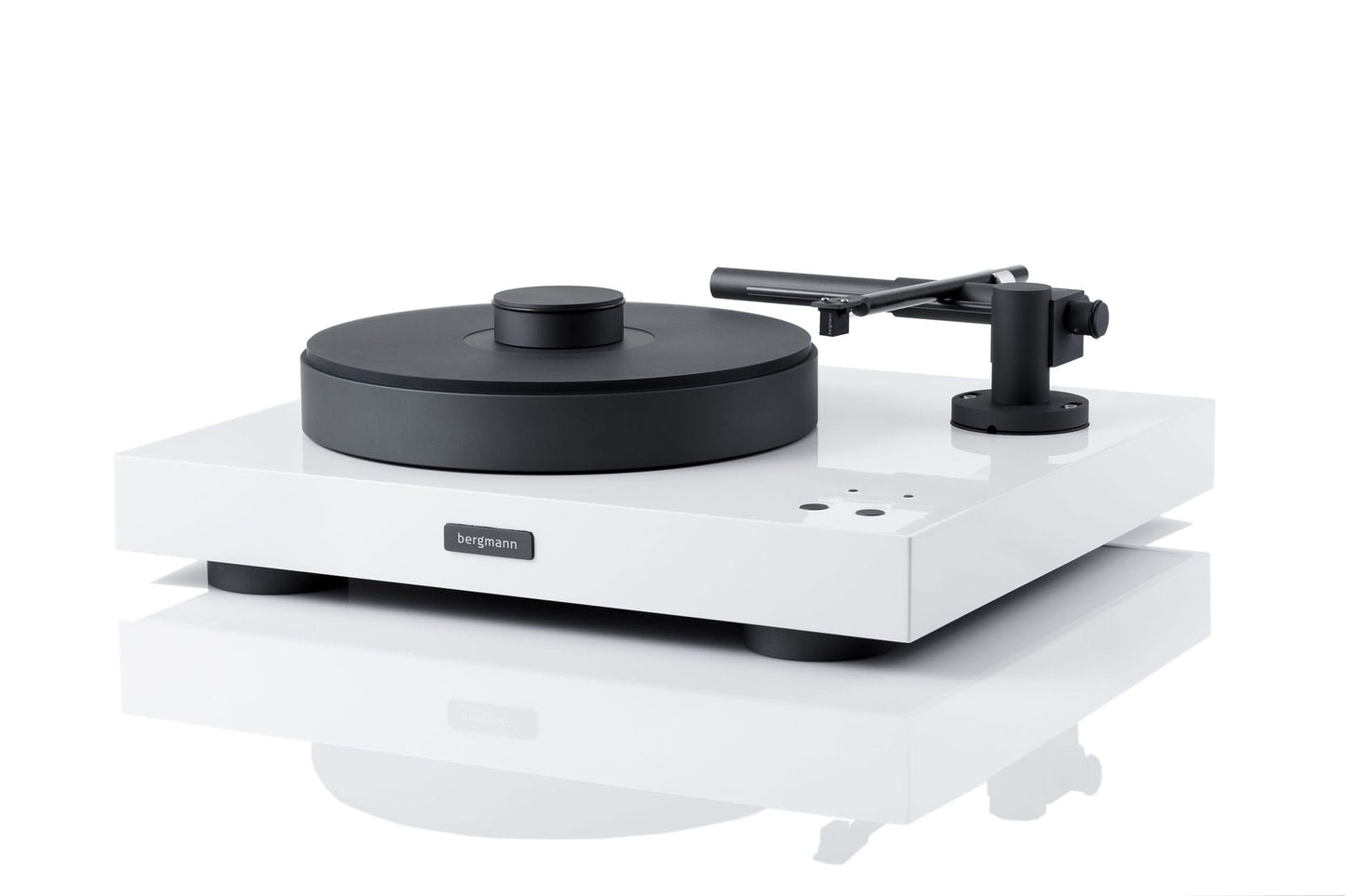Bergmann Mange Anniversary Edition Airbearing Turntable & Linear Tracking Airbearing Tonearm-white-plinth
