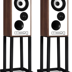 Mission 700 Bookshelf Speakers (Pair) with stands