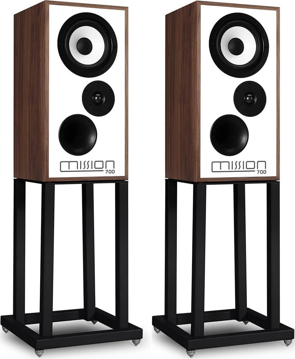 Mission 700 Bookshelf Speakers (Pair) with stands