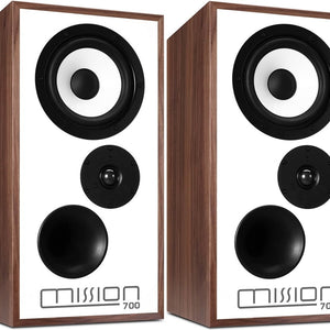 Mission 700 Bookshelf Speakers (Pair) walnut