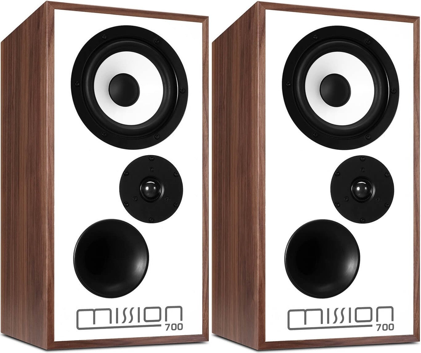 Mission 700 Bookshelf Speakers (Pair) walnut