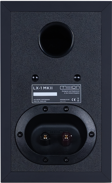 Mission LX-1 MkII Bookshelf Speakers rear