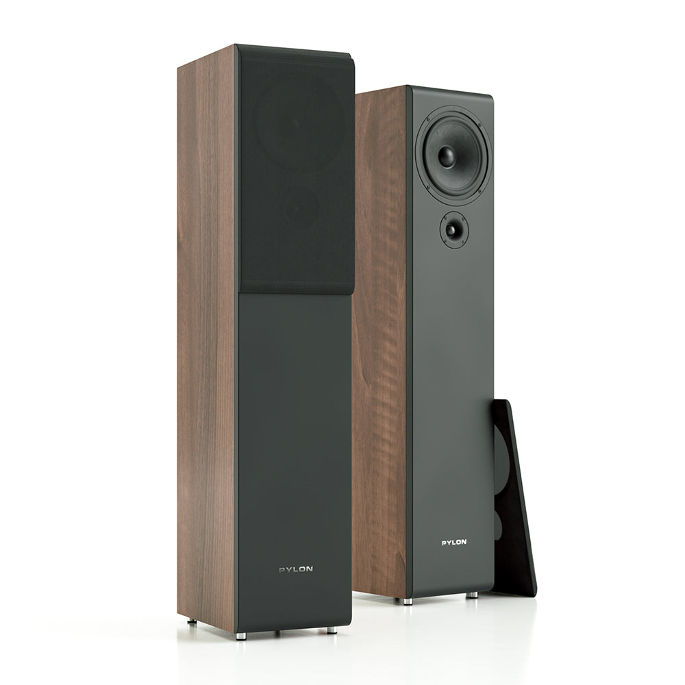 Pylon Audio Opal 20 Floorstanding Speakers-walnut