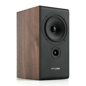 Pylon Audio Opal Monitor Bookshelf Speakers-front-walnut