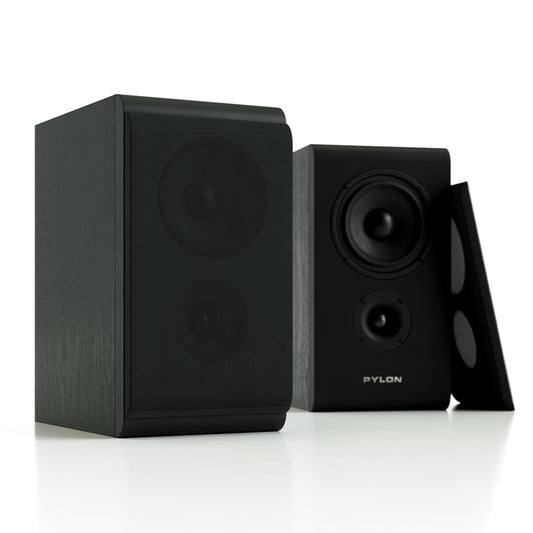 Pylon Audio Opal Sat Satellite Speakers - Black Ash