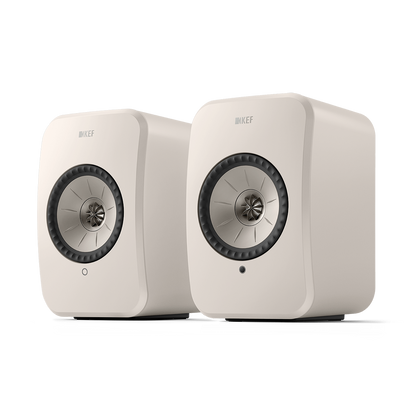 KEF LSX II LT Wireless HiFi Speakers - stone white