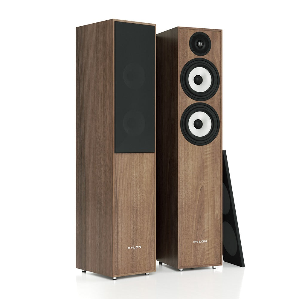 Pylon Audio Pearl 25 Floorstanding Speakers-walnut