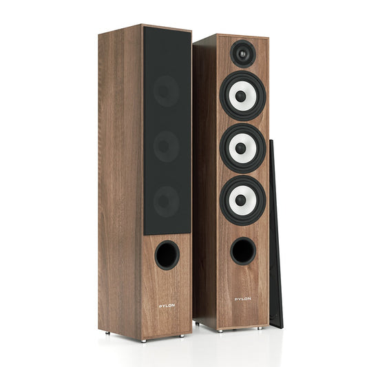 Pylon Audio Pearl 27 Floorstanding Speakers-walnut