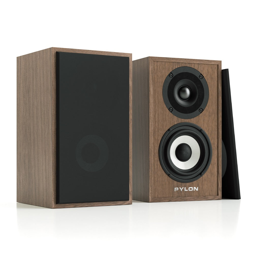 Pylon Audio Pearl sat Satellite Speakers-walnut