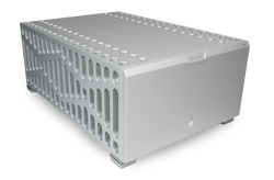Boulder 2160 Stereo Power Amplifier-front-side-silver