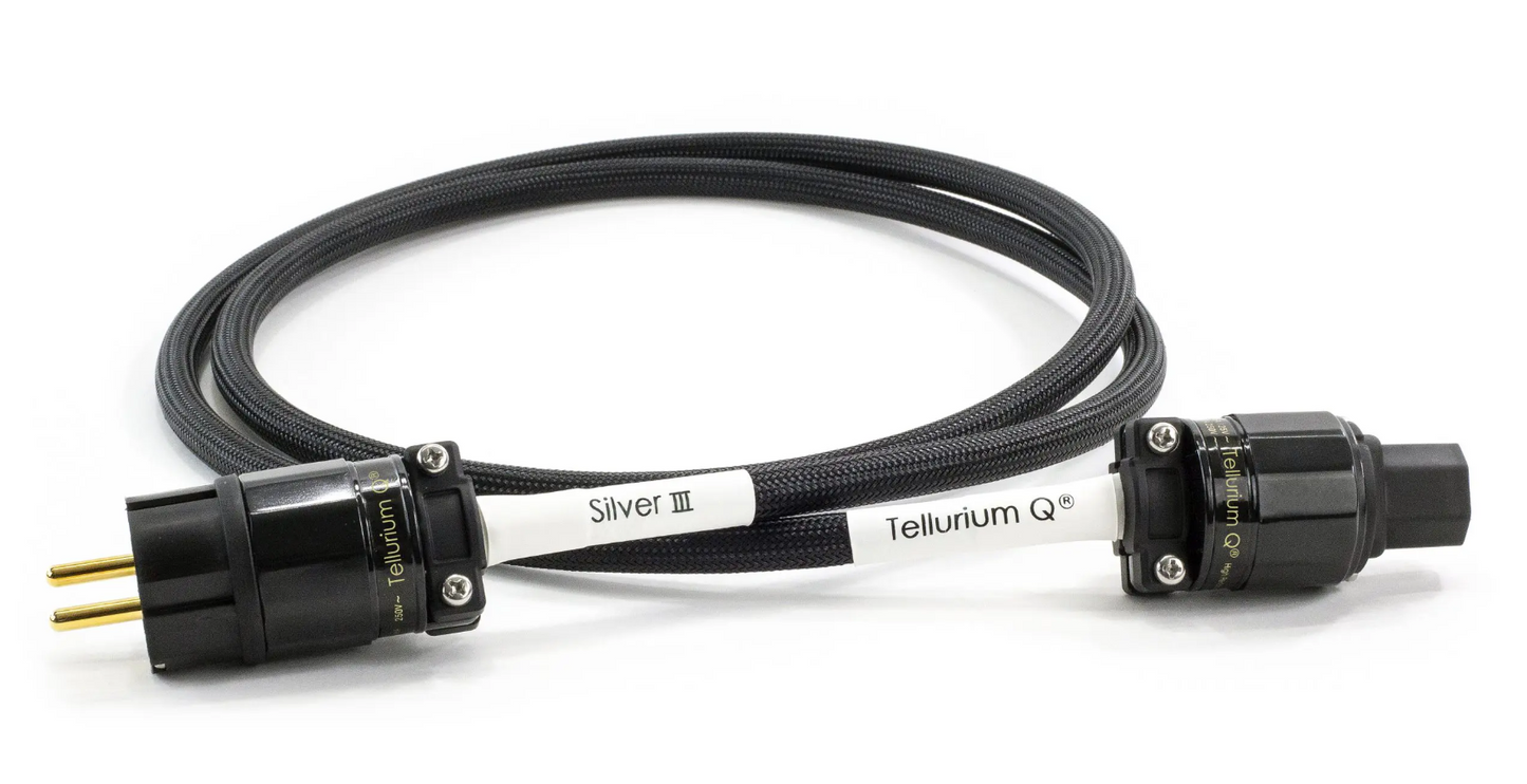 Tellurium Q Silver III Power Cable-black