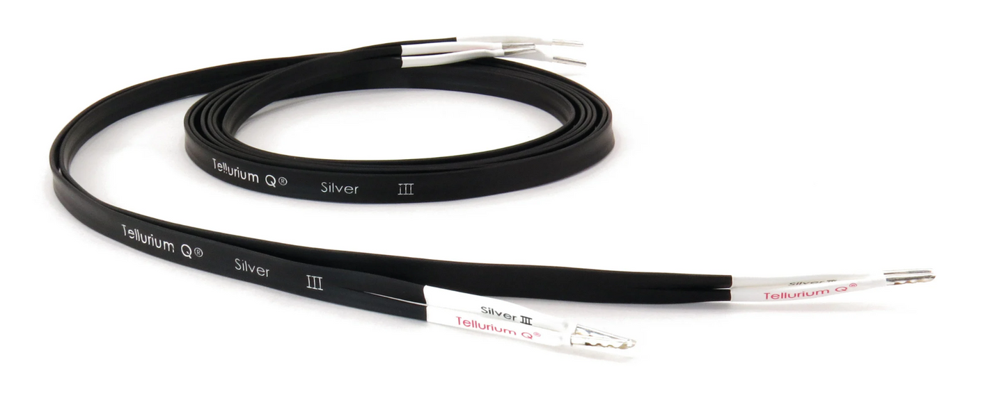 Tellurium Q Silver III Speaker Cable-black