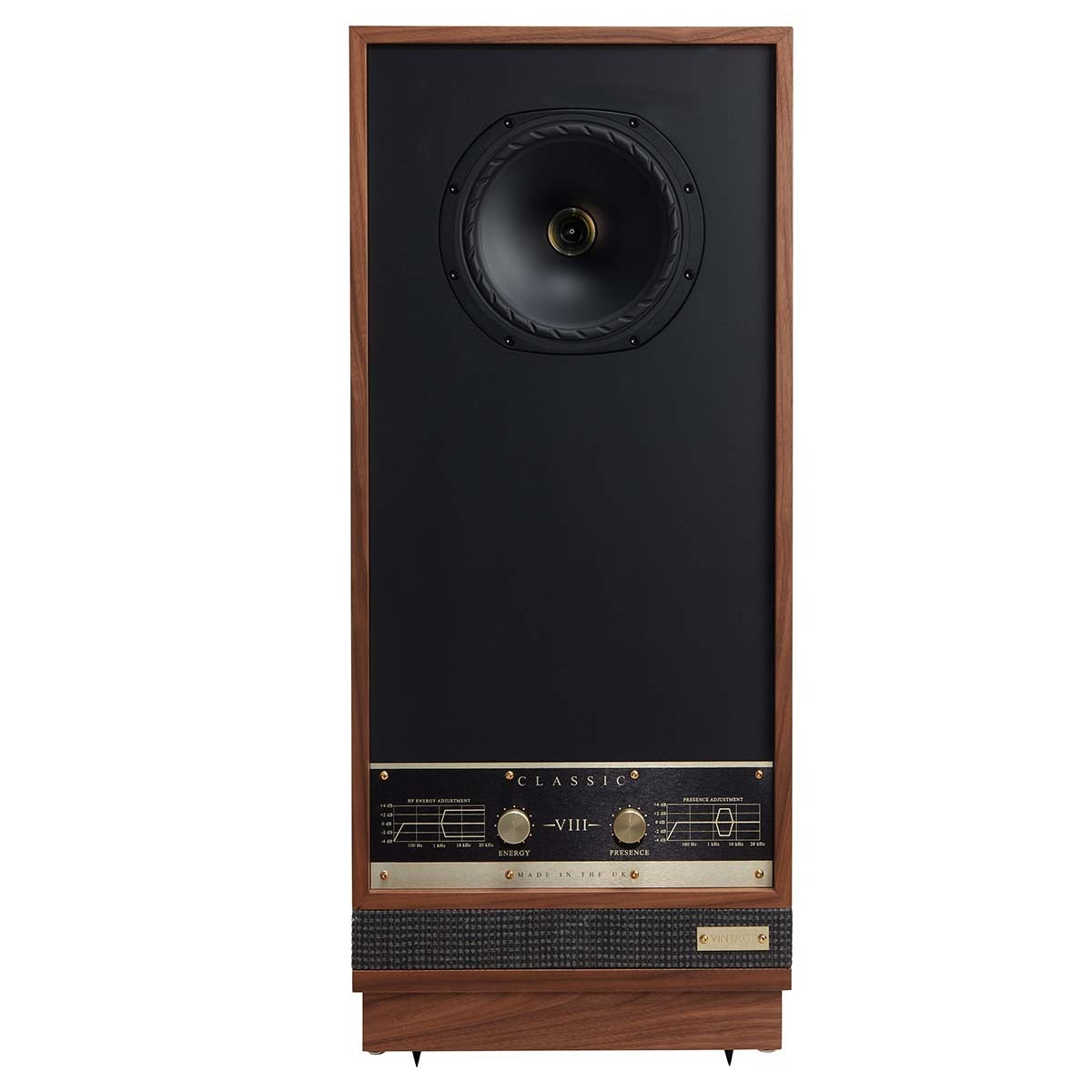 Fyne Audio Vintage Classic VIII Floorstanding Speakers (Pair)-front-walnut