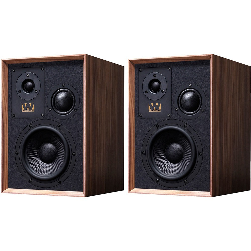 Wharfedale Super Denton Bookshelf Speakers (Pair) walnut