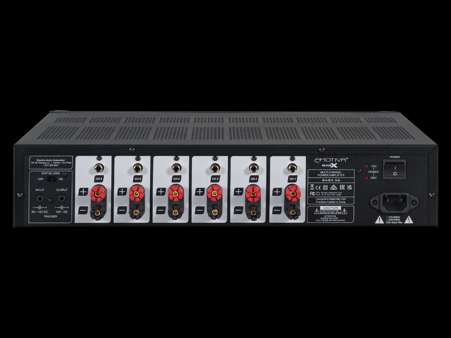 Emotiva BasX A6 Six-Channel Power Amplifier