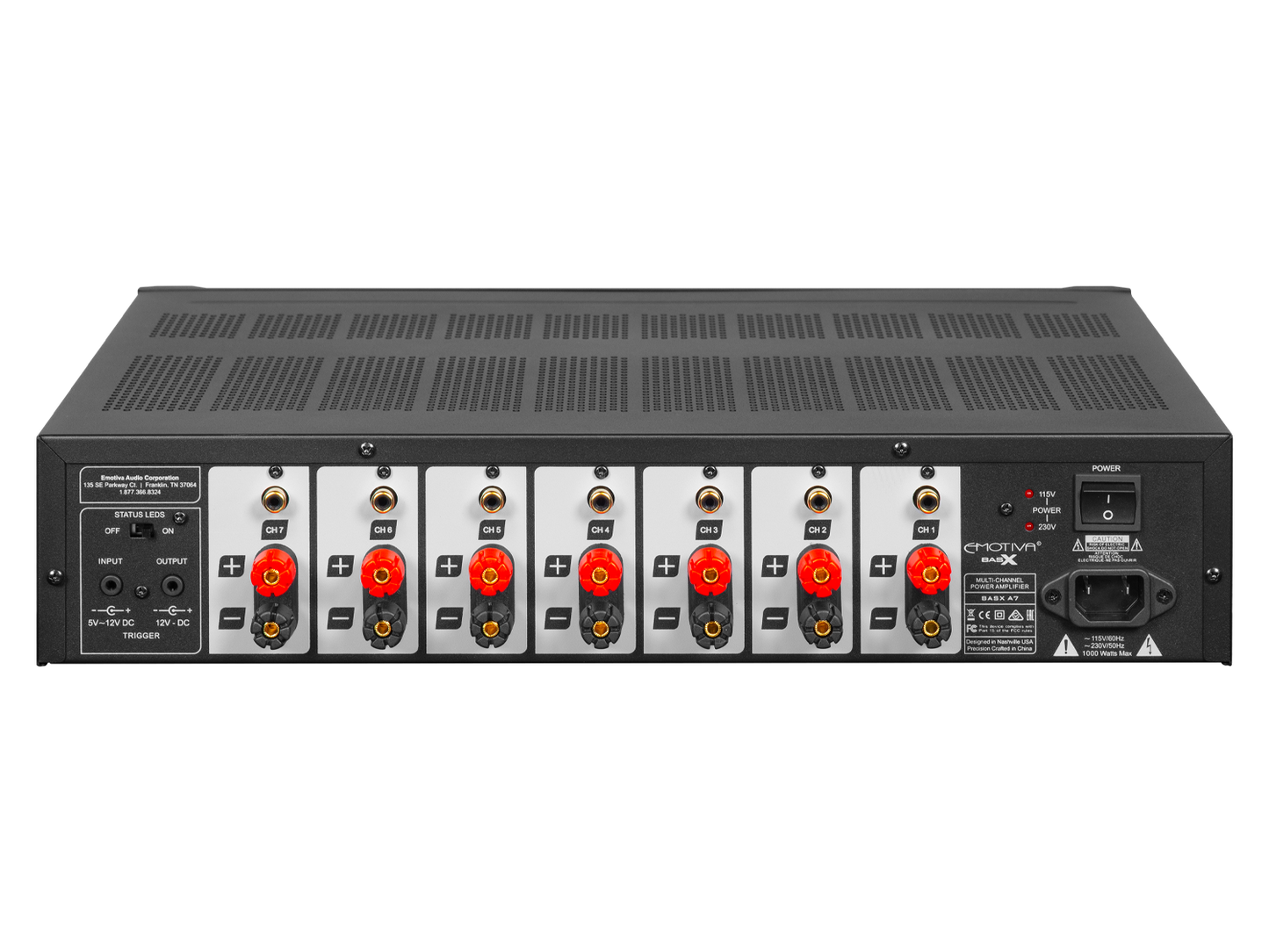 Emotiva BasX A7 Seven-Channel Power Amplifier