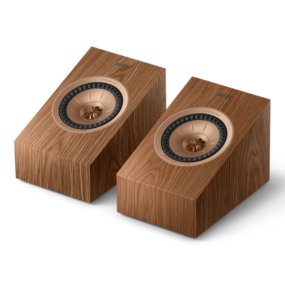 KEF R8 Meta Dolby Atmos Surround Speakers (Pair) - walnut