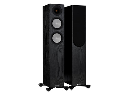 Monitor Audio Silver 200 7G Floorstanding Speakers (Pair) black oak