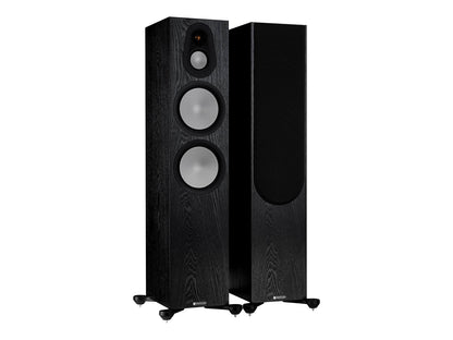 Monitor Audio Silver 500 7G Floorstanding Speakers (Pair) black oak
