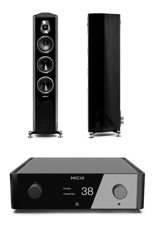 Michi X3 Integrated Amp + Sonus Faber Sonetto 3